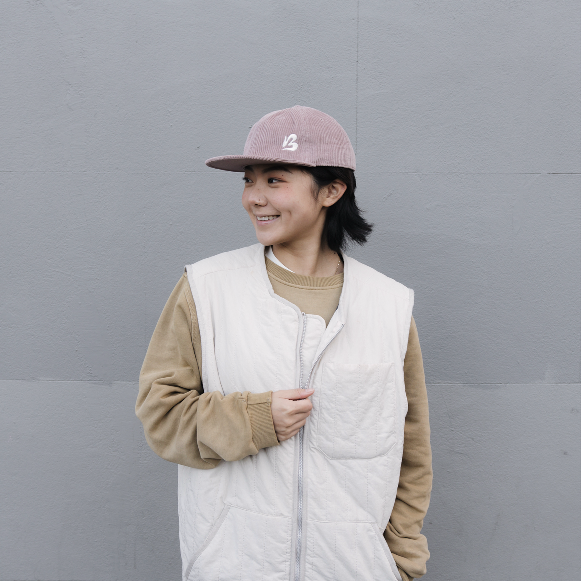 Unisex Class Cord Cap Hazy Pink