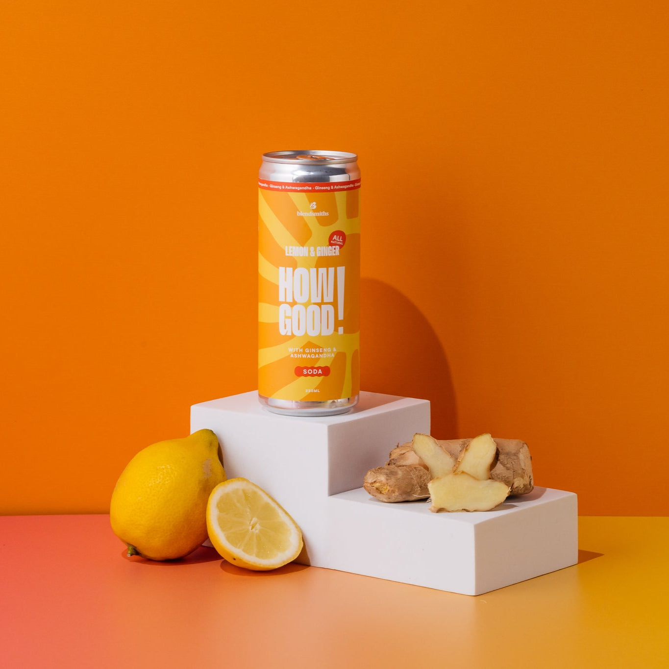 How Good! Lemon & Ginger (330ml x 4)