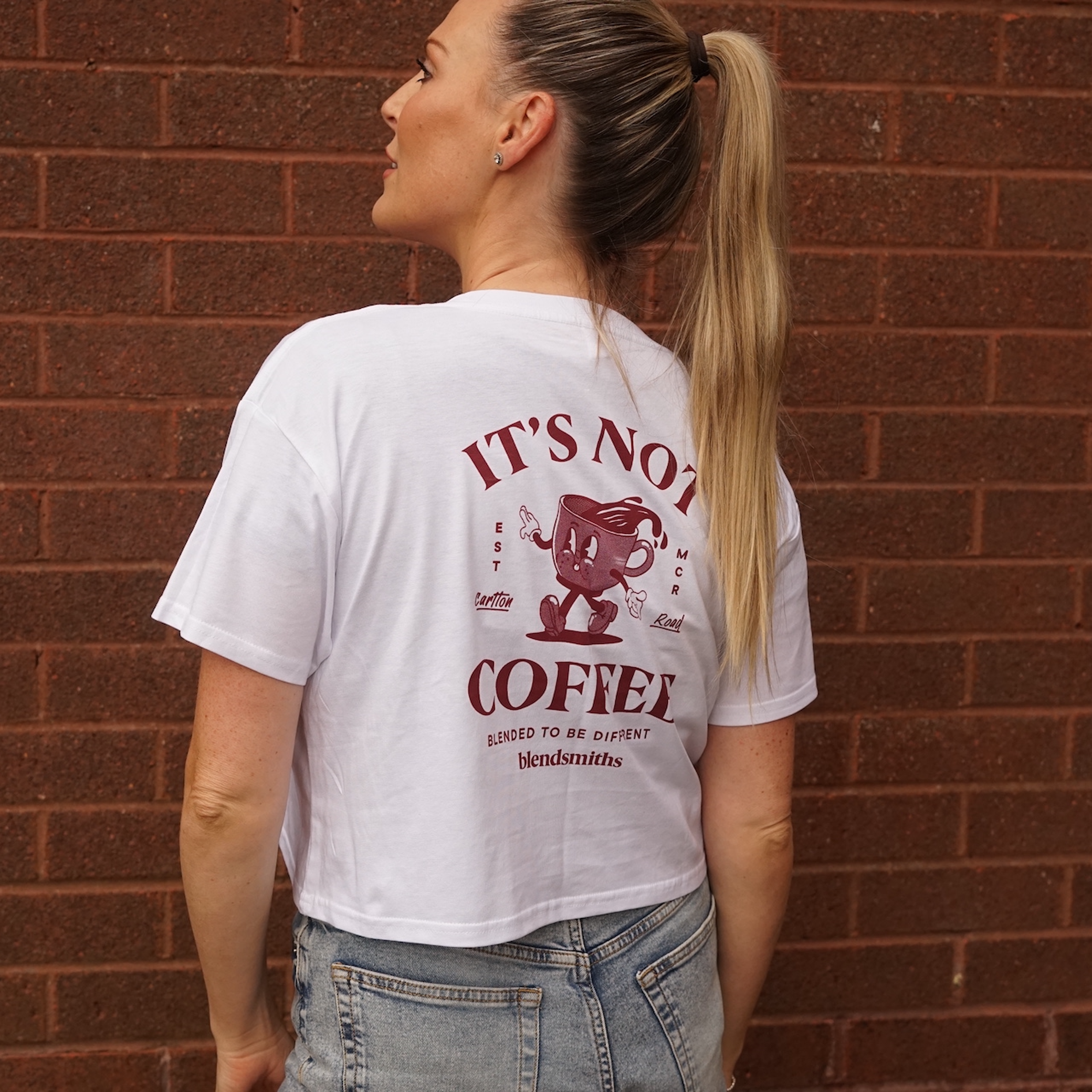 Womens - It's Not Coffee T-Shirt - Crop Fit