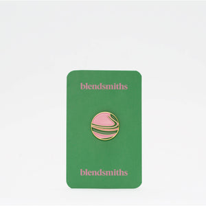 ICON: Pink & Green Swirl Pin Badge